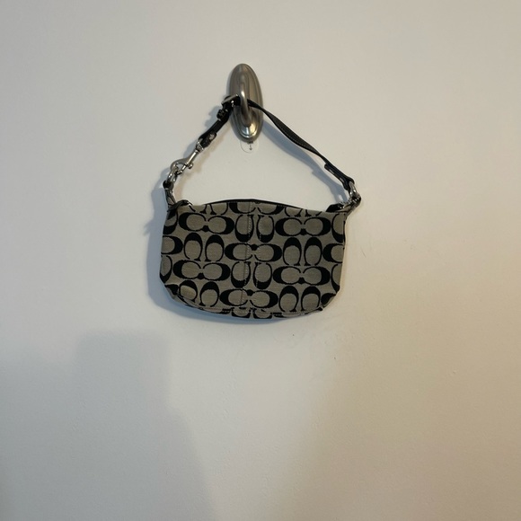 Coach Handbags - Coach Mini Monogrammed Black and Gray shoulder Bag